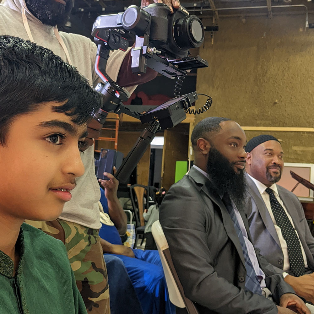 FilmLab instructor mentoring a student